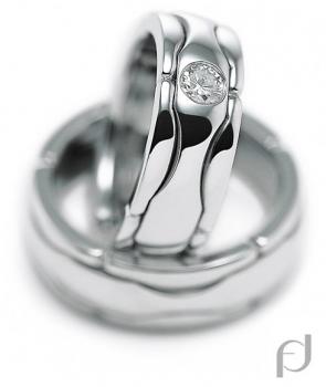 Trauringe Platin von Furrer Jacot 73-80700 + 73-24700